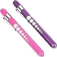CAVN (2 PCS) Reusable LED Medical Penlight with Pupil Gauge for Nurses Doctors with Pocket Clip