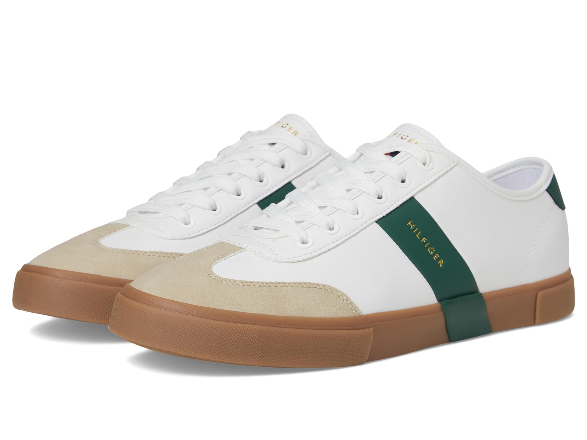 Tommy Hilfiger Men's Pandora White/Hunter Green Multi 141, 10.5 Medium Image