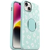OtterBox iPhone 14 Plus (Only) OtterGrip Symmetry Series Case - Poppies by The SEA (Blue), Built-in Grip, Sleek case, Snaps to MagSafe, Raised Edges Protect Camera & Screen