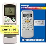 Replacement for Harbor Point Air Conditioner Remote Control Model ZHF/JT-03 for HS-26H HS-35H Series(Display in Fahrenheit)