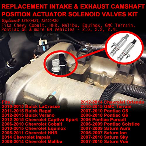 Intake & Exhaust Camshaft Position Actuator Solenoid Valve Kit