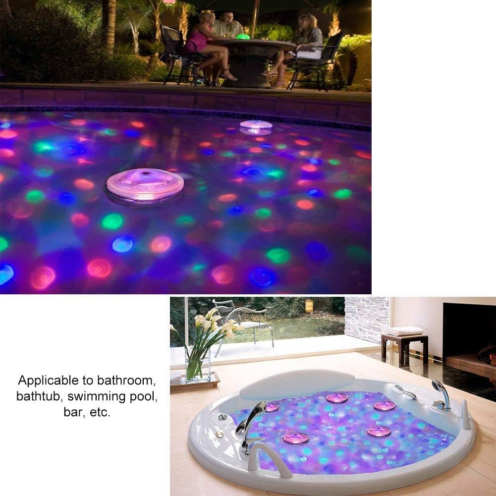 Ledgle Pool Licht Led Unterwasserlicht Badewanne Beleuchtung 5 Blitzmodi Ip68 Wasserdicht Batteriebetrieben Amazon De Garten