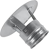 HVAC OV 4 Inch Galvanized Steel Rain Cap - Round