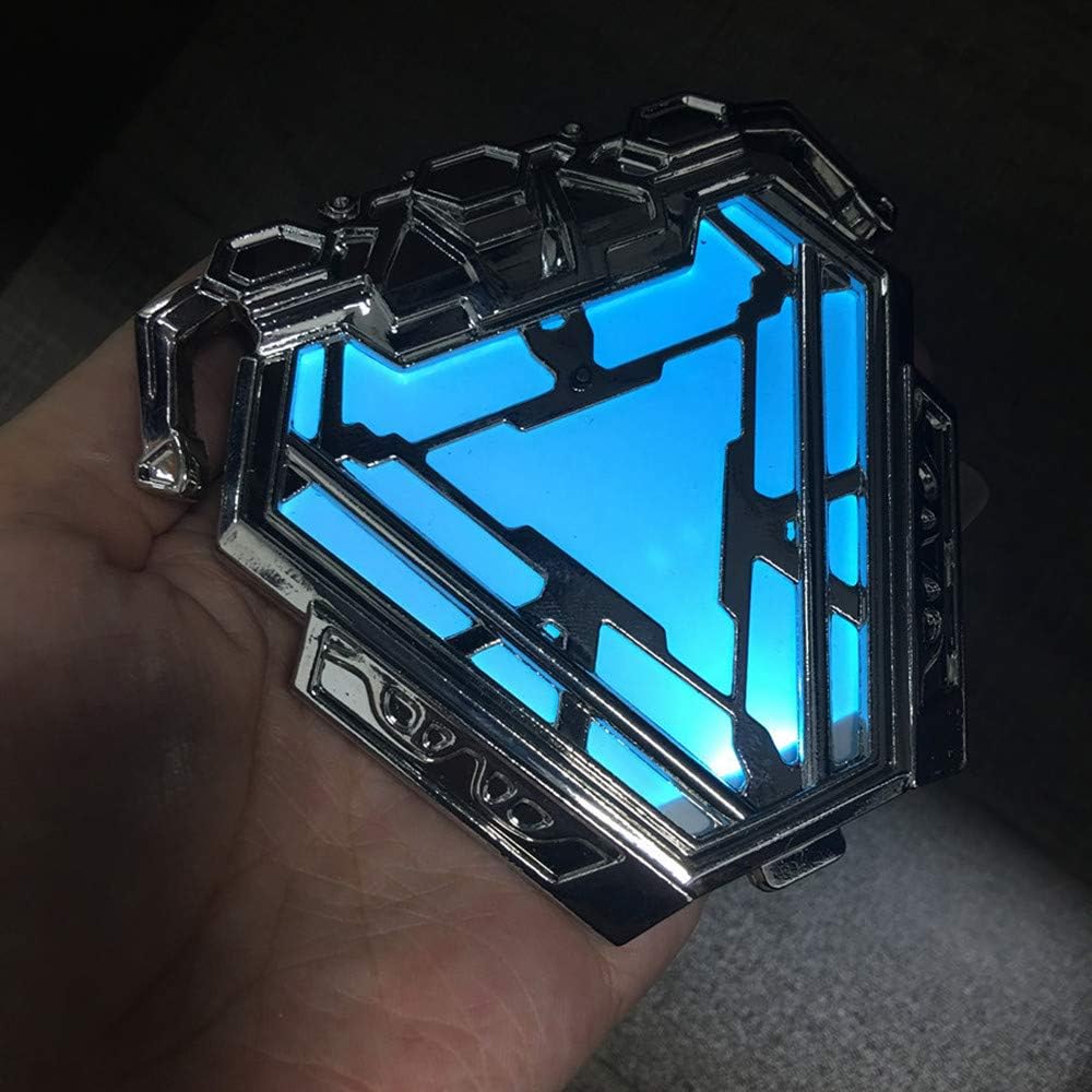 Hvlystory 1:1 Scale Tony Stark MK50 Nano Suit Armor Arc Reactor LED Light Action Figure Model Toys Dolls