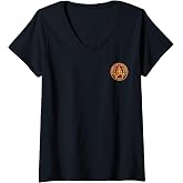 Womens Starfleet Academy Command Badge Red V-Neck T-Shirt