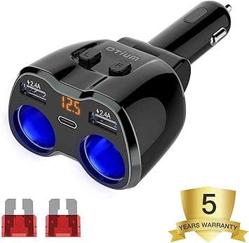 Cargador USB para coche, distribuidor de mechero, adaptador de ...