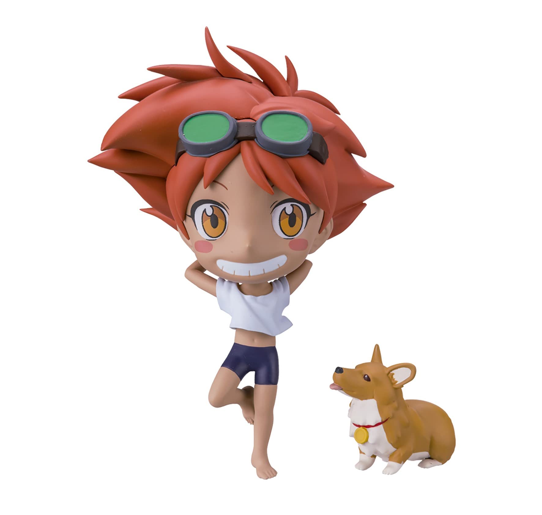 BANDAI Edward Wong With Pet Collectable Anime Figure | 8cm Mini Cowboy Bebop Anime Model | Bandai Toys Make Great Figure Collections or Anime Gifts for Boys or Girls | Collectables (VE79930)