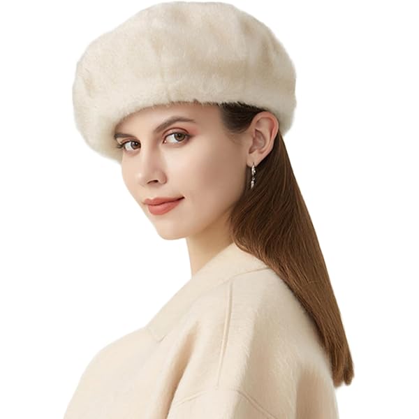 JDYaoYing Women Winter Berets Faux Fur Hat Warm Hat New  display picture 1