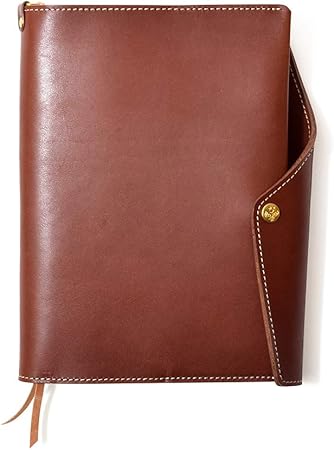 Amazon Hukuro 手帳カバー 本当に使える A5 本革 メンズ レディース 日本製 ブラウン システム手帳アクセサリ 文房具 オフィス用品