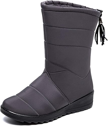 Amazon 8xui ムートンブーツ スノーブーツ ブーツ ロングブーツ ミドルブーツ レディース ロング丈 走れる 痛くない シューズ ブーツ あったか カジュアル 遊び デート 裏起毛 防寒 防水 撥水加工 ウインターブーツ 防寒靴 防水 アウトドアシューズ ブーツ ブーティ