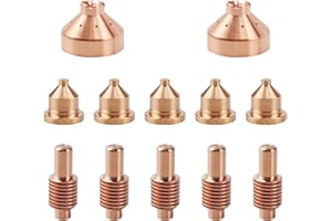 Vaphy 5pcs 120573 Electrode 5pcs120826 Nozzle Tip 2pcs 120828 Shield Fit for 600 Series Plasma Cutting Torch Consumables