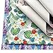 David Angie 9 Sheets Flower Printed Synthetic Leather Canvas Back 8