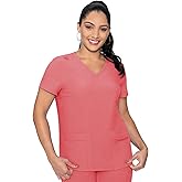 Med Couture Women's Energy Collection Knit Back Top, Coral, Small