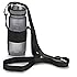 Water Bottle Carrier With Adjustable Shoulder Strap,Universal Bottle Sling,Perfect For Daily Walking,Biking, Hiking,Going To The Beach And Christmas Gifts,Black