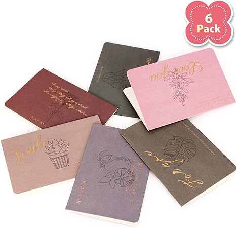 Amazon メッセージカード 封筒付きミニカード グリーティングカード バースデーカード 祝賀カード誕生日カード封筒付き 可愛い 大切な人へ 6枚セット モランディ色 挨拶状封筒 文房具 オフィス用品