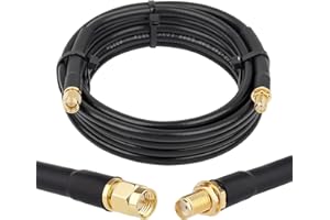 XRDS -RF 10ft SMA Male to SMA Female Coax Extension Cable, 50 Ohm KMR240 Low Loss SMA Coax Coaxial Cable with SMA Connectors for 3G/4G/5G/LTE/ADS-B/WiFi/RF/Ham/Radio