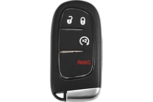 X AUTOHAUX GQ4-54T 433MHz Replacement Keyless Entry Remote Car Key Fob for Dodge for Ram 1500 2500 3500 2013-2019 4 Buttons w