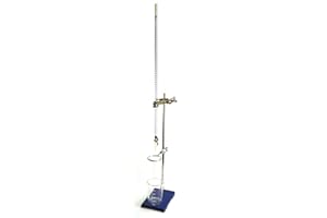 Titration Lab Kit - 50ml Burette, 23" (60cm) Rod, 8"x5" Heavy Base, Clamp, Boss Head, Ring Clamp, Funnel, 500ml Beaker