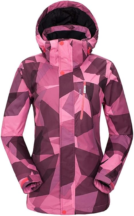 Amazon Co Jp スキーウェア レディース 冬 登山服 ジャケット 快適な防水ジャケットレインジャケットはピンクスキースーツ旅行裏地女の子レインコートをメッシュ 防寒着 フリースジャケット マウンテンパーカー Color Pink Size L ホーム キッチン