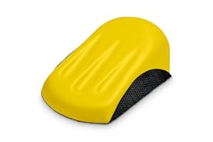 LEGLO 5 Inch Mouse Hand Sanding Block - Sanding Blocks for Wood Hand Sander Block for Wood Working Hook and Loop Sanding Block - 5" L x 3" W x 2" H Hand Sanding Pad Wood Sanding Block Hand Sanders for Wood