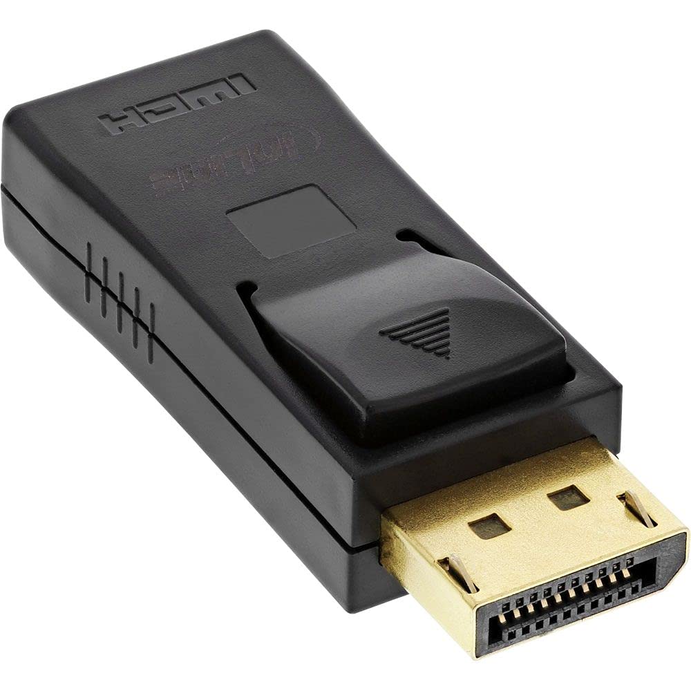 InLine 17198L DisplayPort Adapter DisplayPort Male to HDMI Female 4K/60Hz with Audio Black