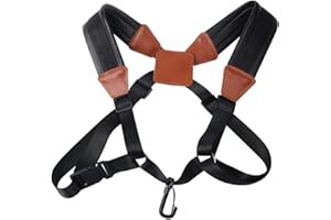 Miwayer Saxophone Neck Strap Sax Harness Shoulder Padded Neck Sling Adjustable For Baritone Alto Tenor Soprano Baritone Sax