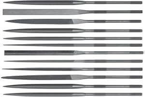 GROBET USA Set of 12 6-1/4 Inch Cut 6 Needle Files Swiss Pattern by Grobet