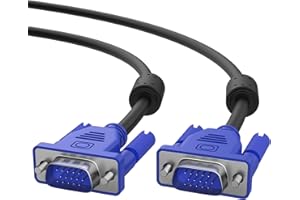 Weduda VGA to VGA Monitor Cable 6 feet, 15 pin 1080P Full HD Male to Male Projectors Cable for Computer PC Laptops TV