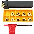 ASZLBYM 5/8" 3/4" Lathe Tool Threading Insert Turning Tool Holder SER1616H16 SER2020K16 SER2525M16 with Indexable Threading Turning Insert 16ER AG60 Cutting Insert Blade (5/8" (16 * 16mm))