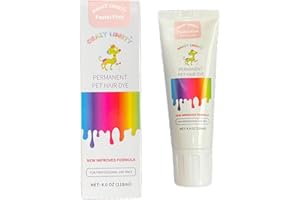 CRAZY LIBERTY Permanent Hair Dye for Dogs and Horses, 4 oz Tube. (Pastel Pink)