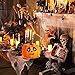 Unomor Halloween Crafts for Kids, Foam Pumpkin Crafts DIY Ghost Skull for Halloween Party Games -12SET: 12pcs Stickers,12pcs White Board, 81pcs Diamond Stickers