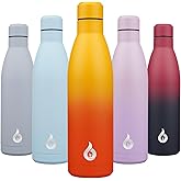 BJPKPK 25oz Insulated Stainless Steel Water Bottles Reusable Metal Travel Sports Water Bottle Keep Cold and Hot,Sunset Orange