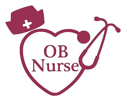 Amazon Com Custom Ob Nurse Stethoscope Vinyl Decal Nursing Student Bumper Sticker For Tumblers Laptops Car Windows Nursing Hat Sticker Pick Size And Color Handmade