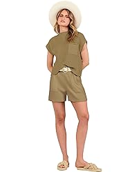 ANRABESS 2 Piece Outfits for Women Sweat Suit Knit