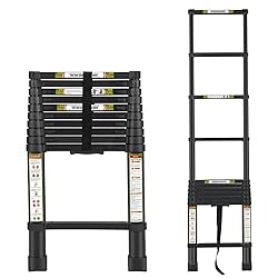 RIKADE Telescoping Ladder 10.5FT & Attic