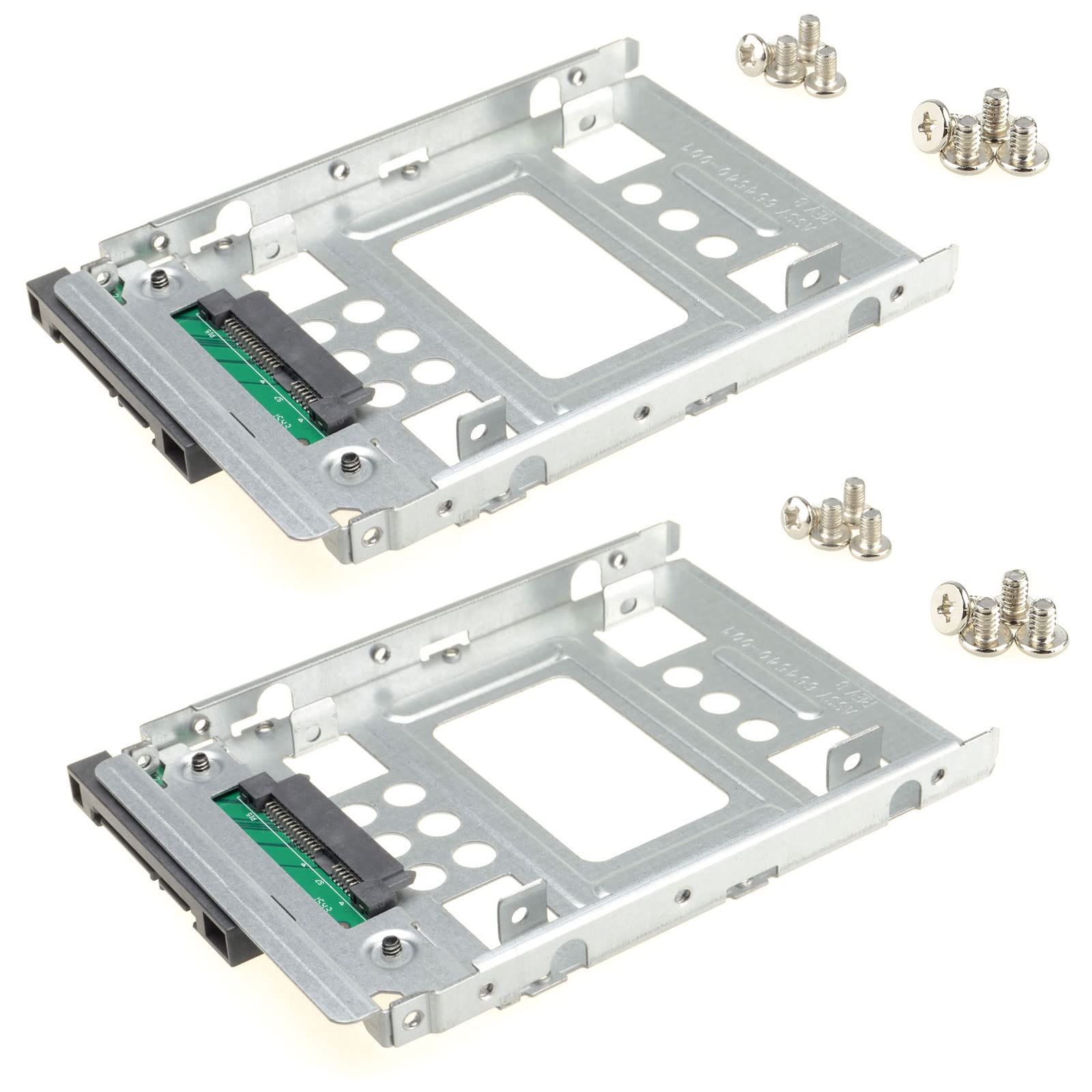 DSLRKIT 2.5" SSD to 3.5" SATA Hard Disk Drive HDD Adapter Caddy Tray CAGE Hot Swap Plug (Pack of 2)