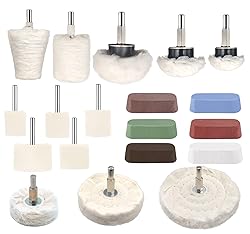 Tworider 19 Pcs Buffing Wheel for Drill,Buffing Pad
