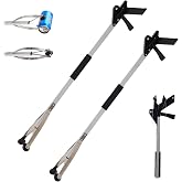 32" Grabber Reacher Tool for Seniors, 2-Pack Heavy Duty Trash Picker Upper with Suction Cup - Foldable Reacher Grabber Pickup Tool for Indoor &amp; Outdoor Use, All-Purpose Grabber Tool