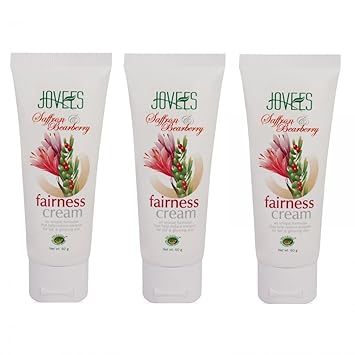 Jovees Saffron Bearberry Fairness Cream (Pack of 3) 60 g