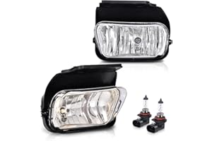 PIT66 Fog Lights Compatible with Chevy Silverado 1500/2500/3500 2003-2006 Compatible with Classic 2007 Fit Avalanche 2002-200