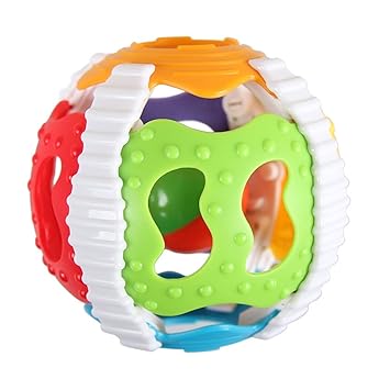 Pelota sonajero suave para bebé, sonajero divertido y suave de 6 ...