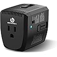 2000Watts Voltage Converter, 220V to 110V Converter, International Plug Adapter, Power Converter Adapter Combo, US to Europe,