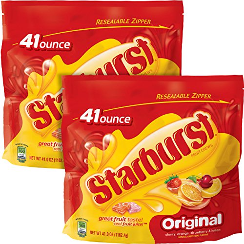 Starburst Original Fruit Chews Candy Bag, 41 ounce, (2 Bags)