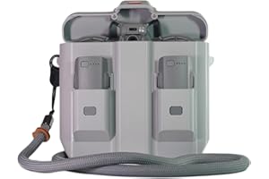 Storage Box Case for DJI Neo 2 3D Printed Protective Carrying Case, Anti-Pressure Hard Case with Magnetic Lid and 2 Battery C