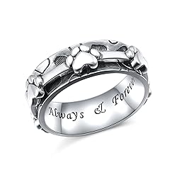 Ladytree Pet Paw Anxiety Relieve Spinner Rings