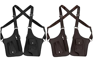 Double Shoulder Armpit Bag | Underarm Shoulder Bag for Men | Adjustable Anti Theft Shoulders Holster Bags for Travel