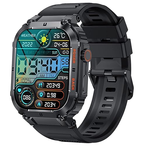 Amazpro Smart Watch for Inches HD Outdoor Tactical Sports