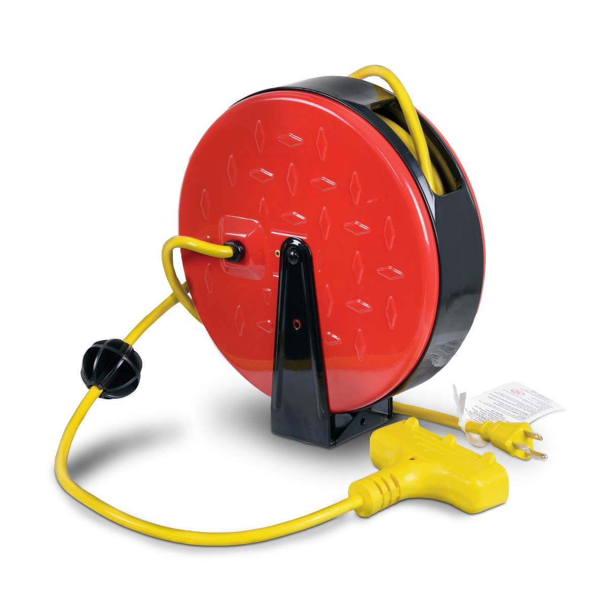 ReelWorks Mini Extension Cord Reel Retractable 16AWG x 30