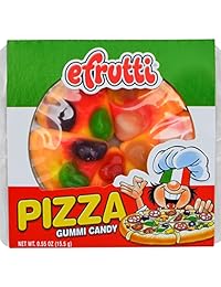 Caramelos tipo gomitas eFrutti. Paquete variado para fiestas: pizzas, mini hamburguesas, mini hamburguesas agrias y perros calientes