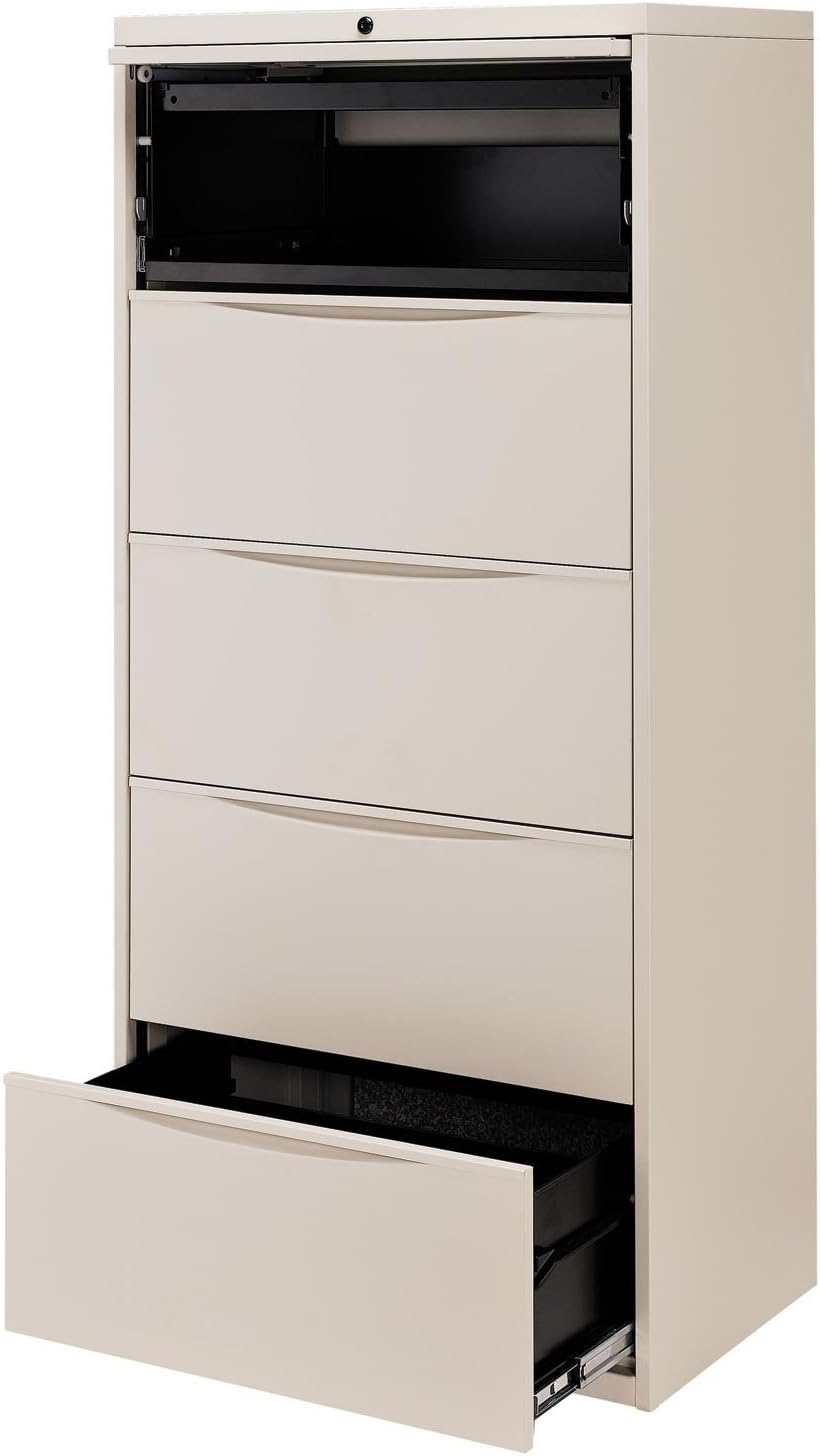 Amazon Com 30 W Premium Lateral File Cabinet 5 Drawer Putty Kitchen Dining